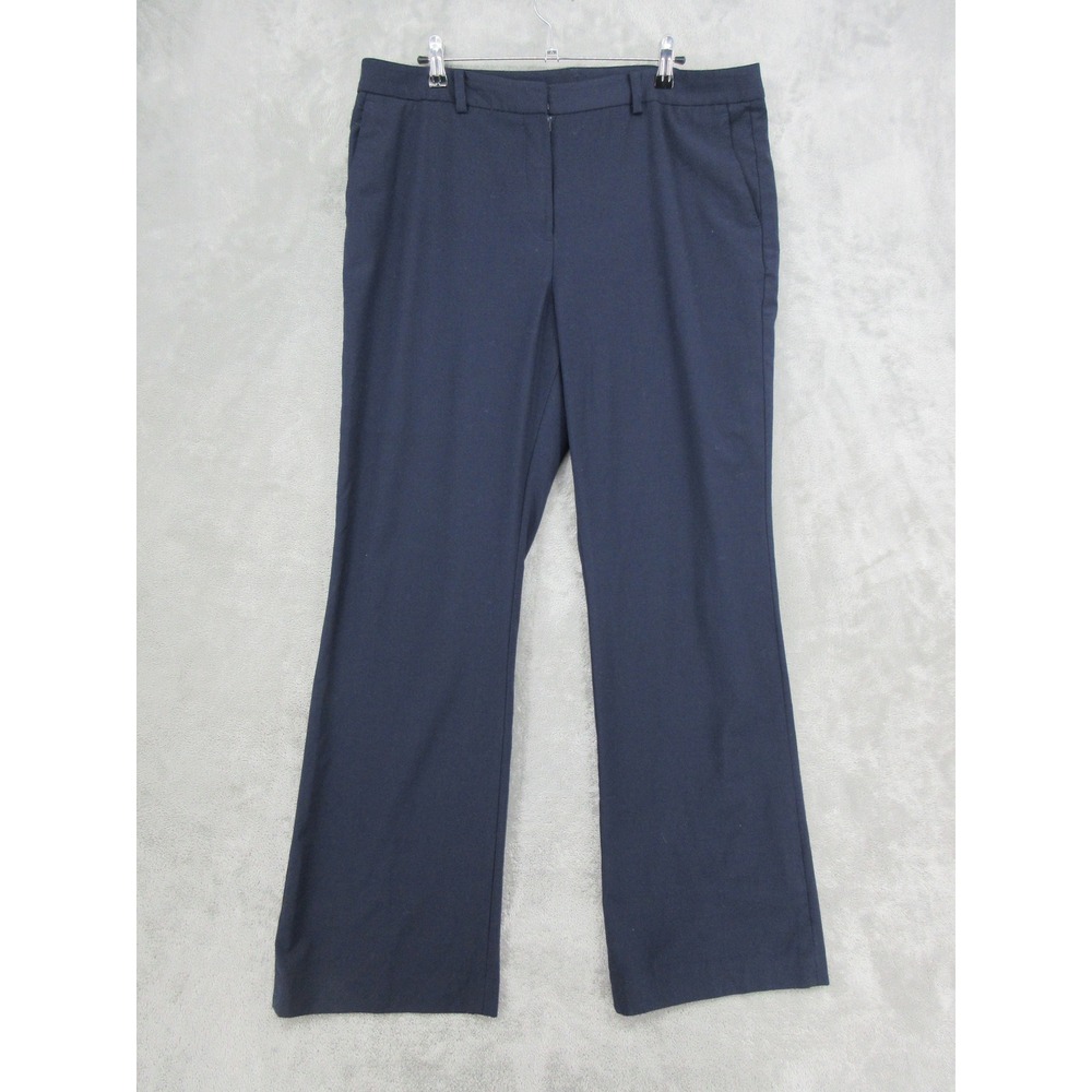 Brooks Brothers Explorer Pants Womens Size 16 Navy Blue Wool Explorer Trouser